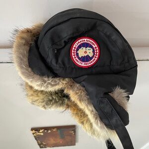 Canada goose fur winter aviator hat large L/XL